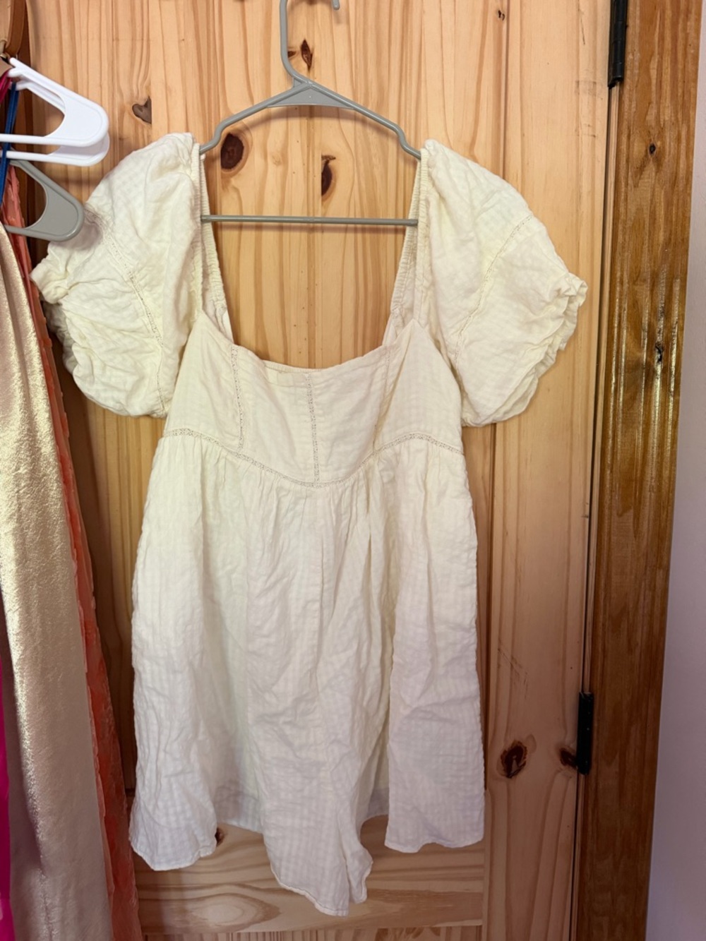 Cream Urban Outfitters Romper